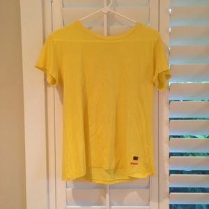 peace love world yellow t-shirt